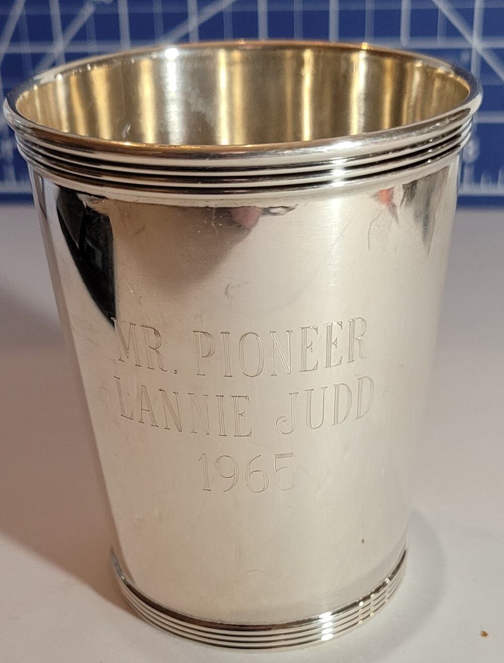 Sterling Silver Julep Cup, Bogaert's Jewelers, Lexington KY, 1965, 120g